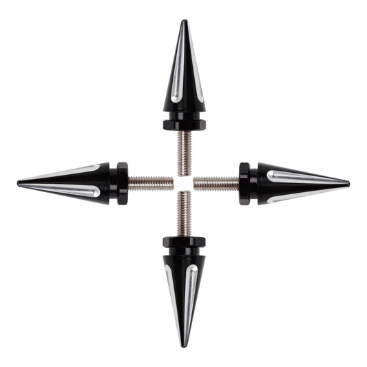 4 bulloni per parabrezza Black Spike per Touring Road Glide FLTR 2015 - 2025