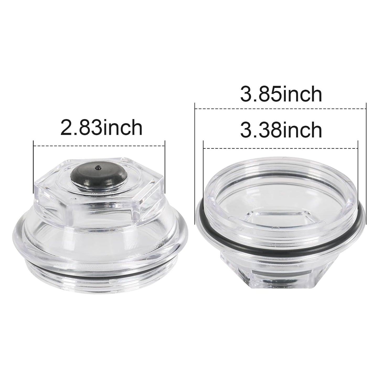 2 tappi antipolvere per bagno d'olio K71-704-00 per Dexter 9k 10K 8-415 430 3,5""