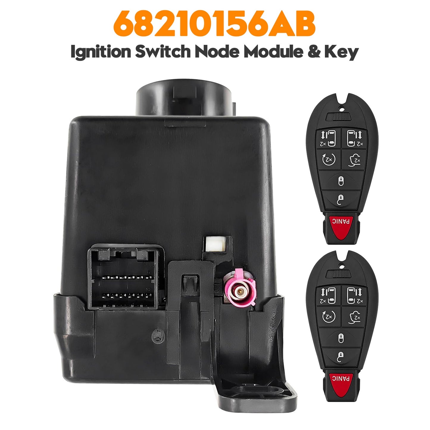 Modulo di accensione wireless per Chrysler 1 modelli 2008-2010, 17 varianti, con due chiavi 68210156AB 05026149AG