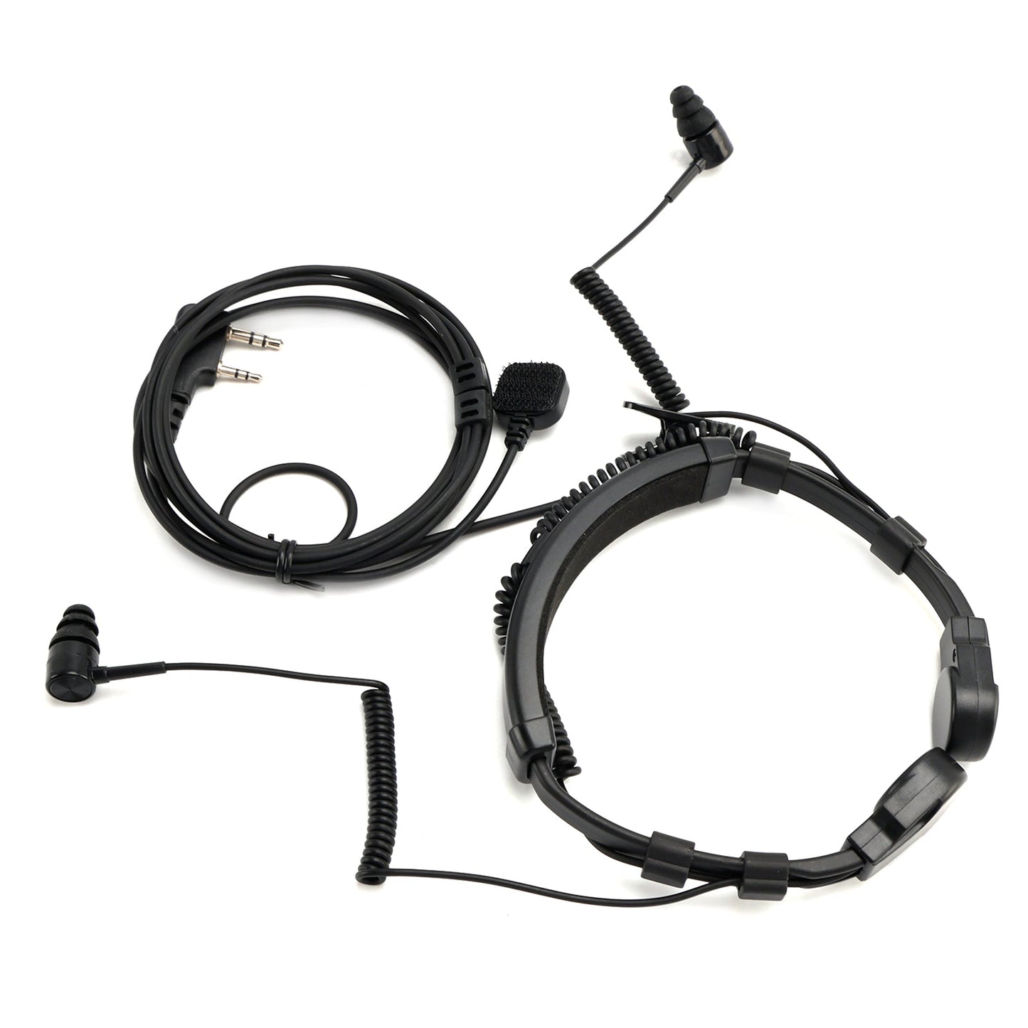 Cuffie con microfono a vibrazione telescopico K-Head per TK-208 TK-220 TH-D7 TH-F6