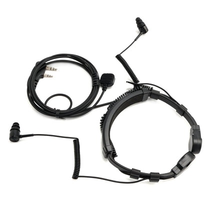 Cuffie con microfono a vibrazione telescopico K-Head per TK-208 TK-220 TH-D7 TH-F6