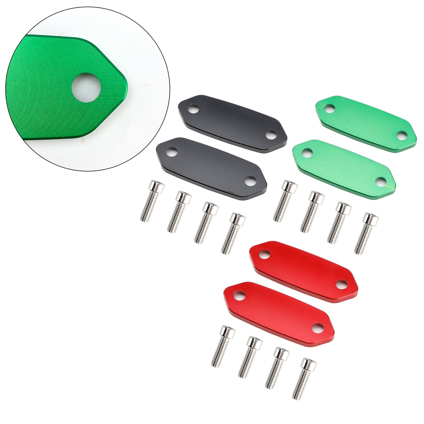 Piastra di bloccaggio per l'eliminazione dello specchio per Kawasaki Ninja 300 250 400 125 ZX6R 636