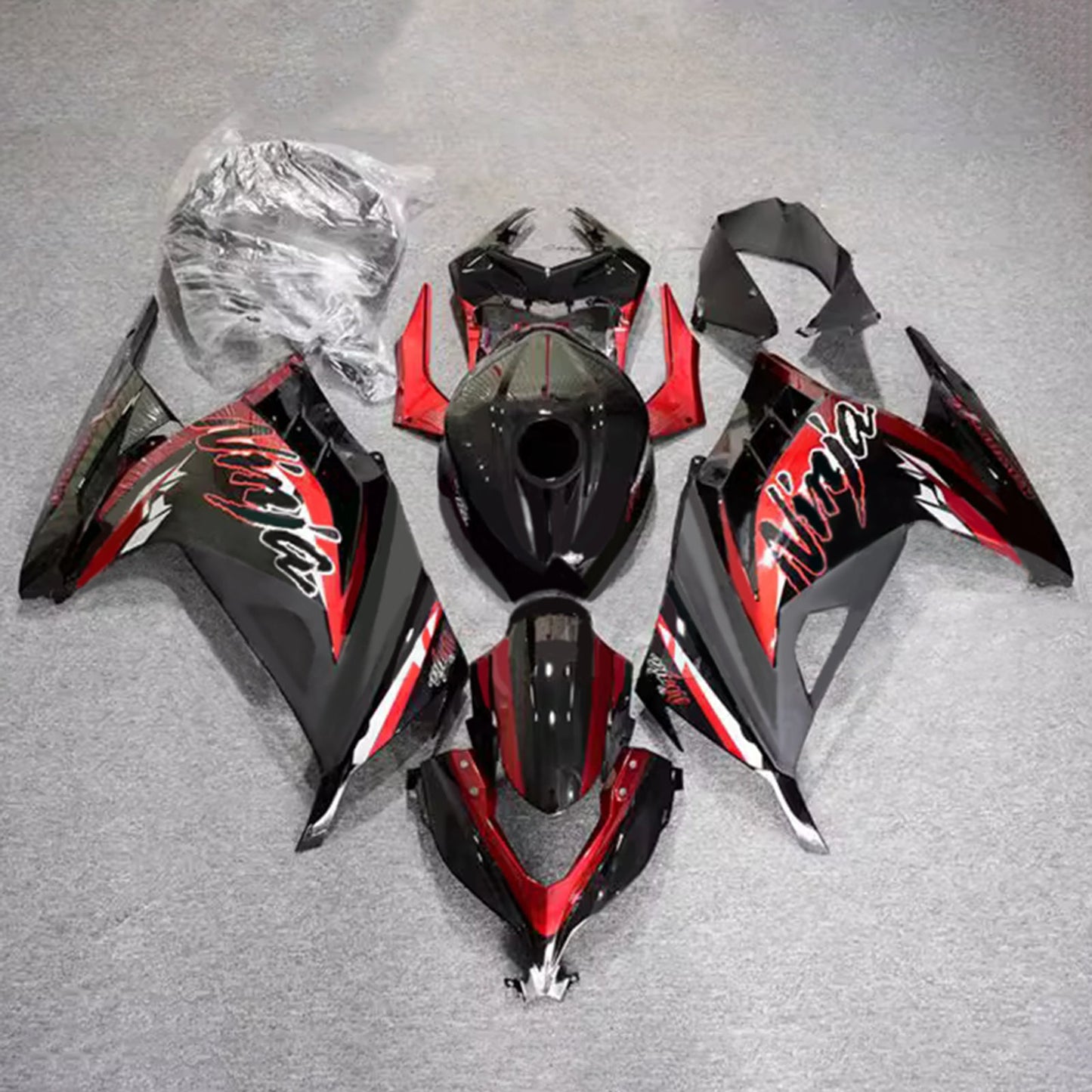 Kit carenatura iniezione in plastica ABS adatto per Kawasaki EX300 Ninja300 2013-2024