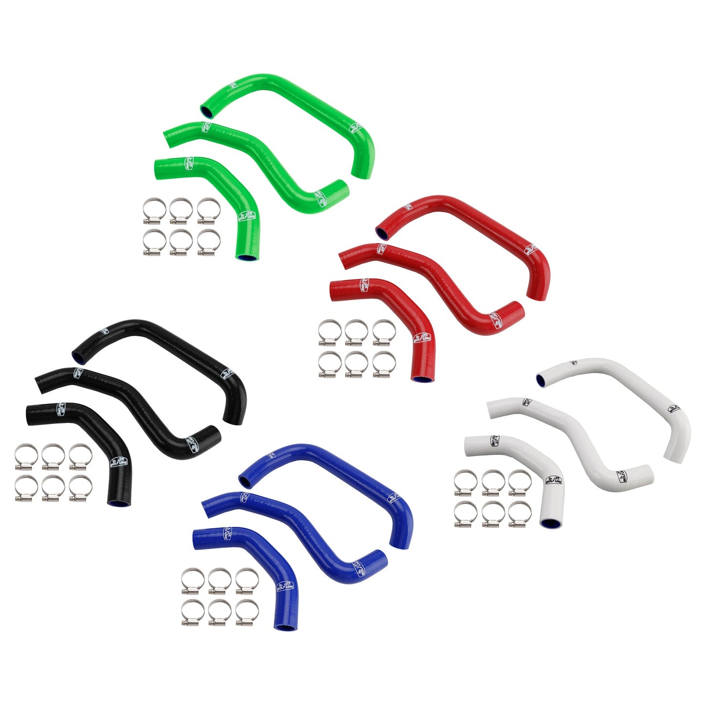 Tubo flessibile del liquido di raffreddamento del radiatore in silicone Kawasaki ZX10R ZX-10RR 2021-2025