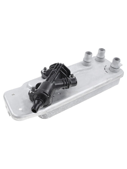 Scambiatore di calore olio trasmissione con termostato per BMW ActiveHybrid 5 F10 L6 3.0L con cambio automatico, anni 2012-2016, codice 17217638678.