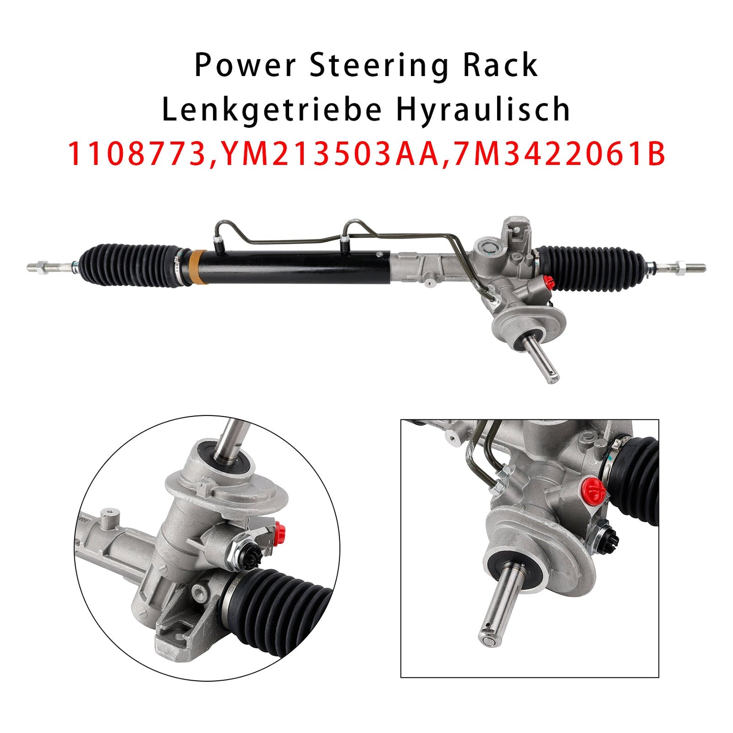 2000/04-2010/03VW Sharan 7M6, 7M8, 7M9 1.8L Benzina Cremagliera servosterzo 7M3422061B 1108773