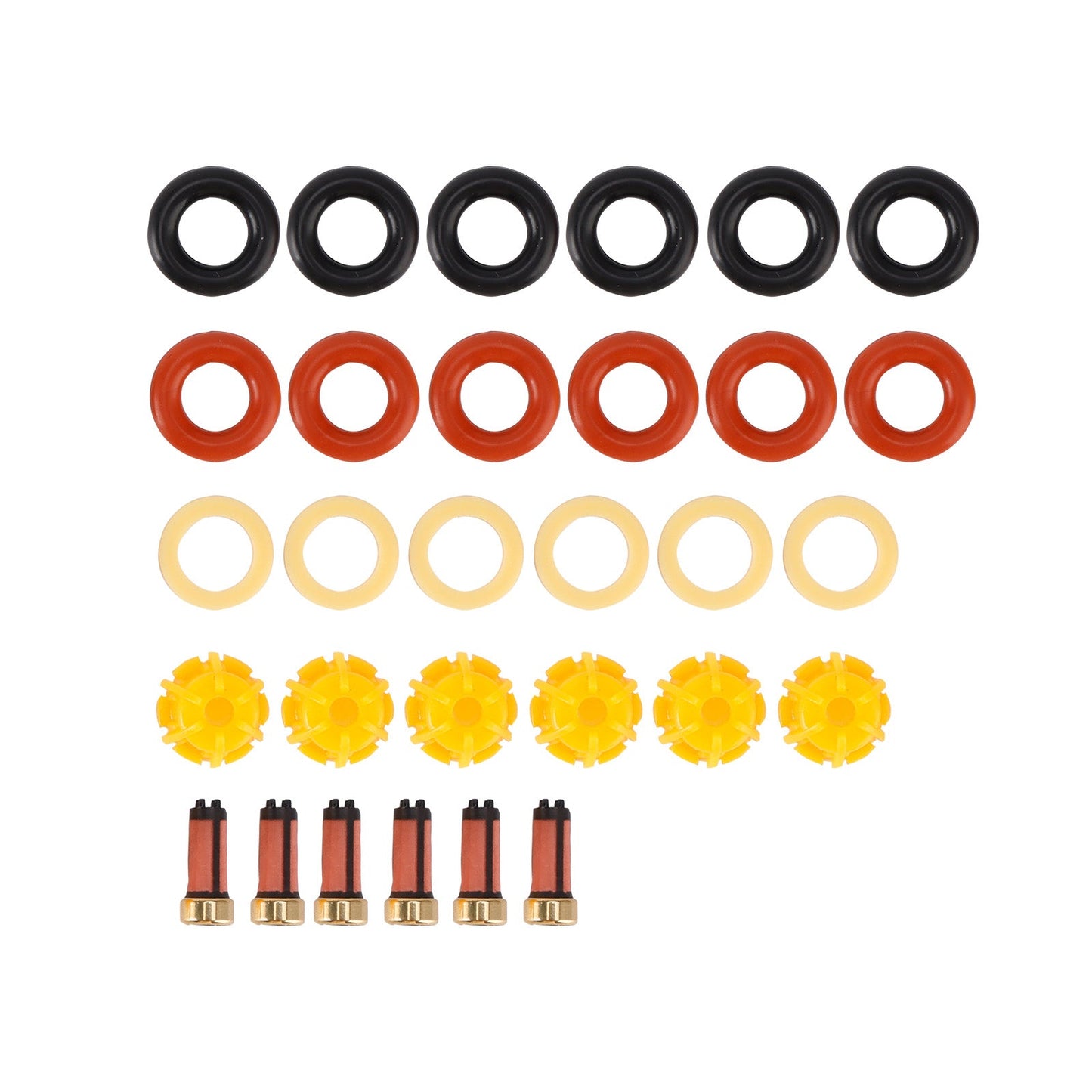 Guarnizione O-ring per iniettore carburante 0280150414 compatibile con BMW Serie 5 E34 87-93 E39 1995-2003