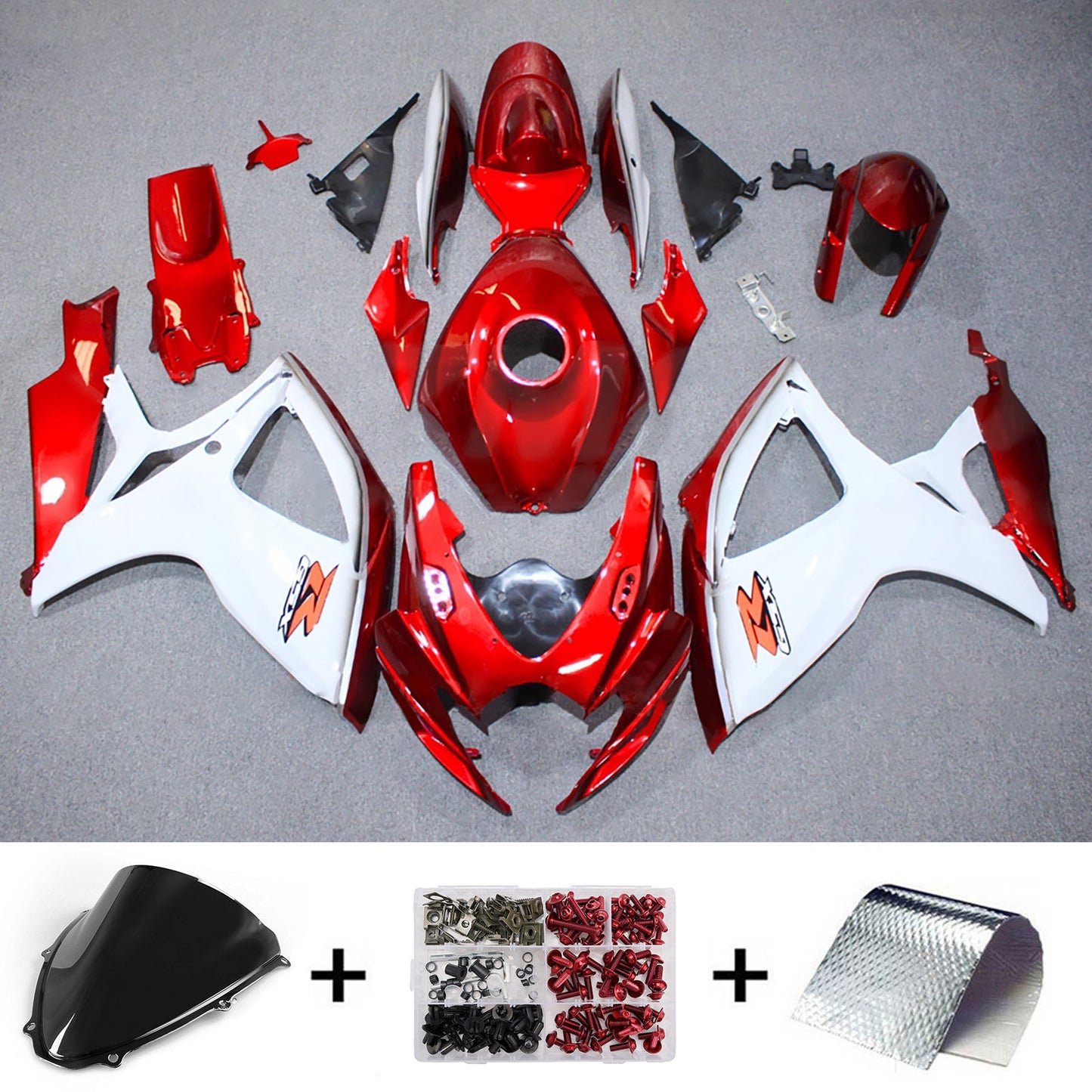 Kit carenatura iniezione plastica ABS per Suzuki GSXR 600/750 2006-2007 K6