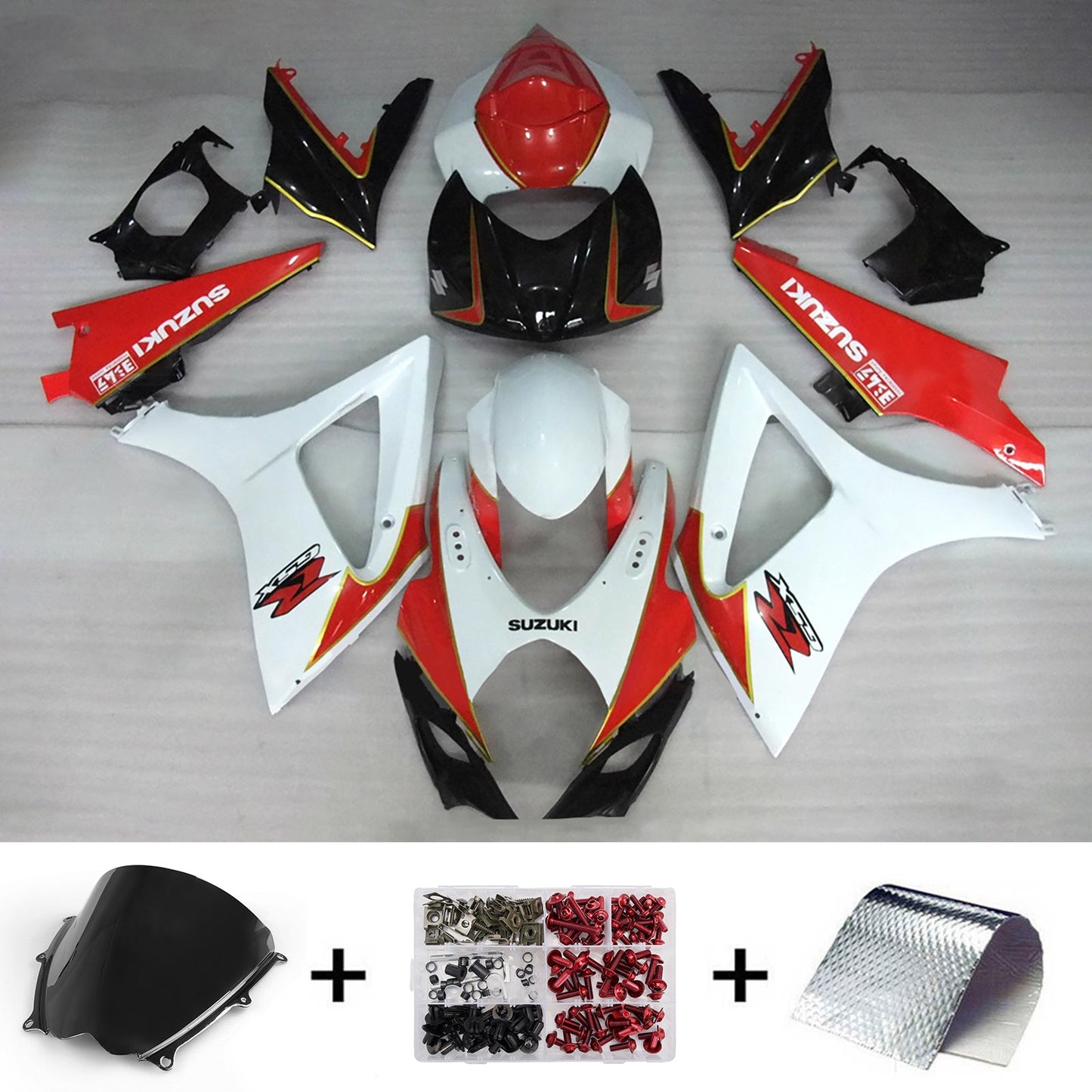 Kit carenatura iniezione plastica ABS per Suzuki GSXR1000 2007-2008 K7
