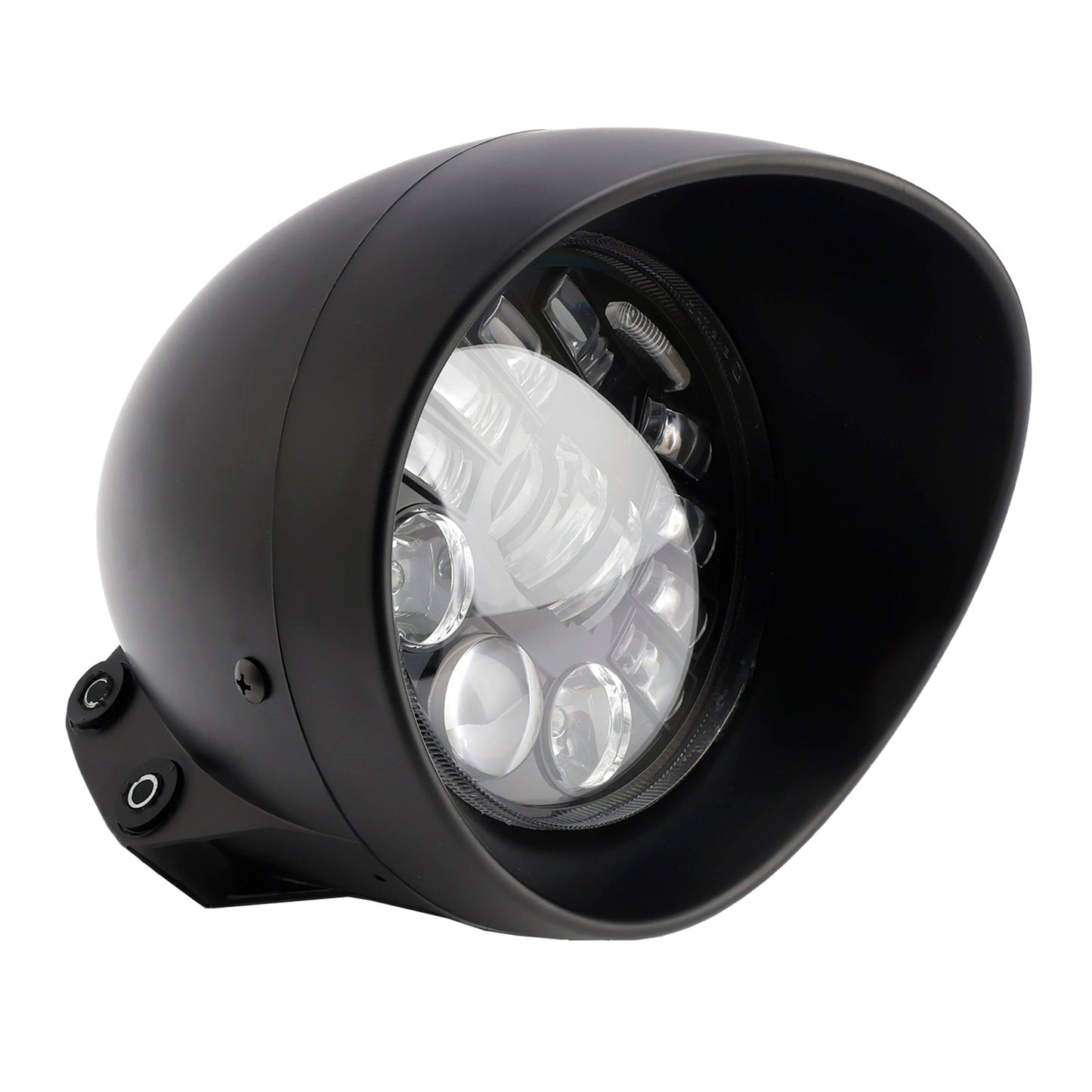 Faro fendinebbia multifunzionale, adatto per moto da corsa, bobber e chopper, cromato