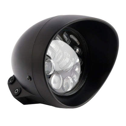 Faro fendinebbia multifunzionale, adatto per moto da corsa, bobber e chopper, cromato