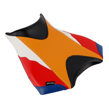 Kit cuscini passeggero anteriore e posteriore Raider per Honda CBR250RR 2017-2024 2023, colore arancione