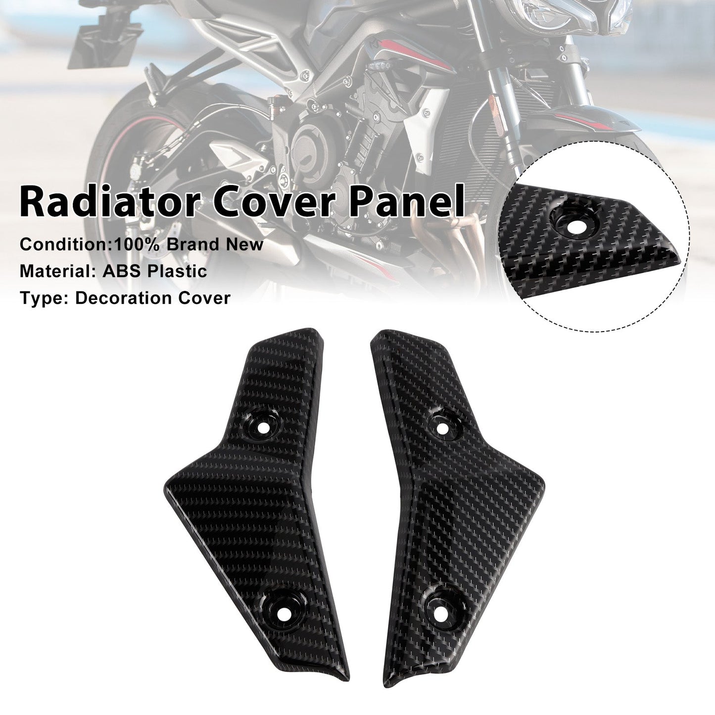 Pannelli carenatura laterali radiatore Street Triple 765 R/RS 2020-2022