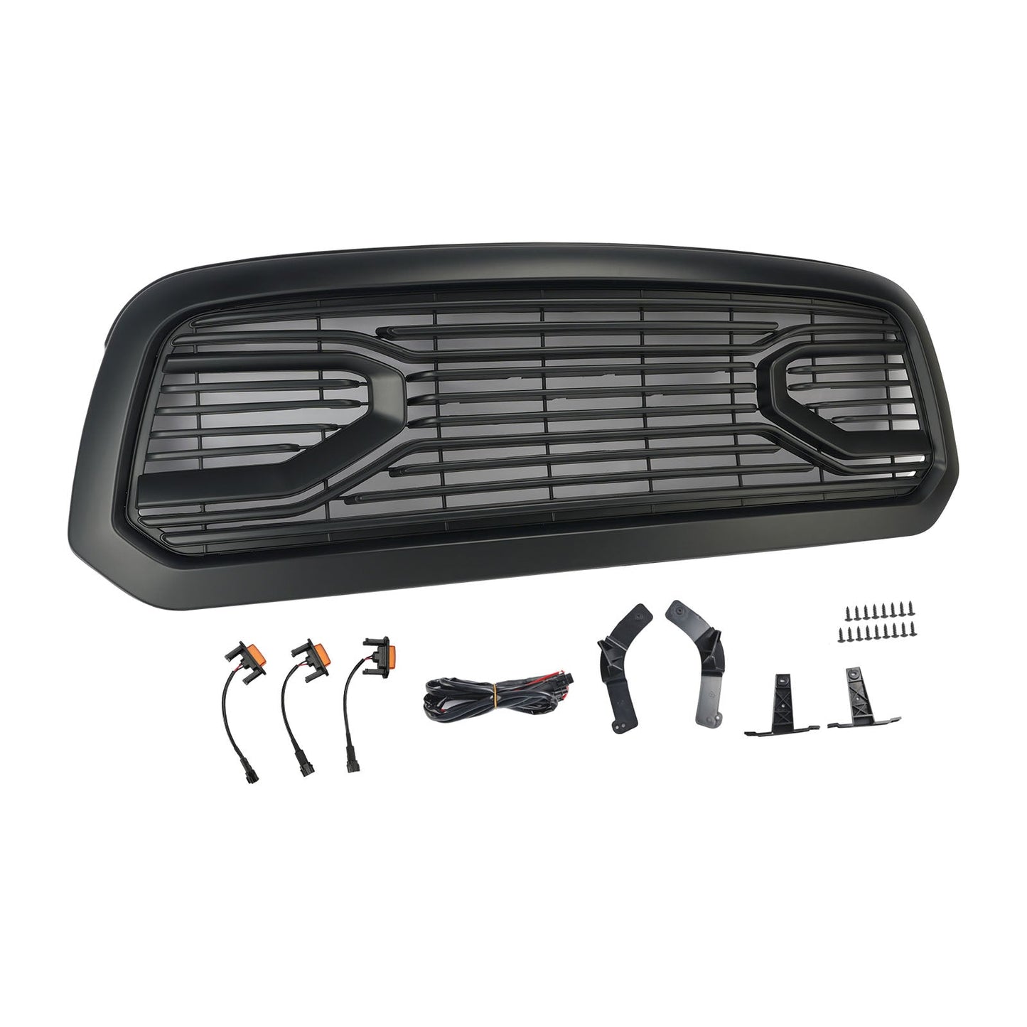 Griglia paraurti anteriore stile Big Horn nera per Dodge Ram 1500 2013-2018