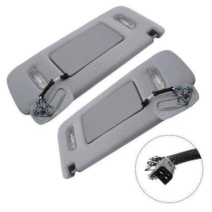 2 pezzi Visiera parasole grigia sinistra e destra 22870346 23459643 per Nissan Altima 2013-2018