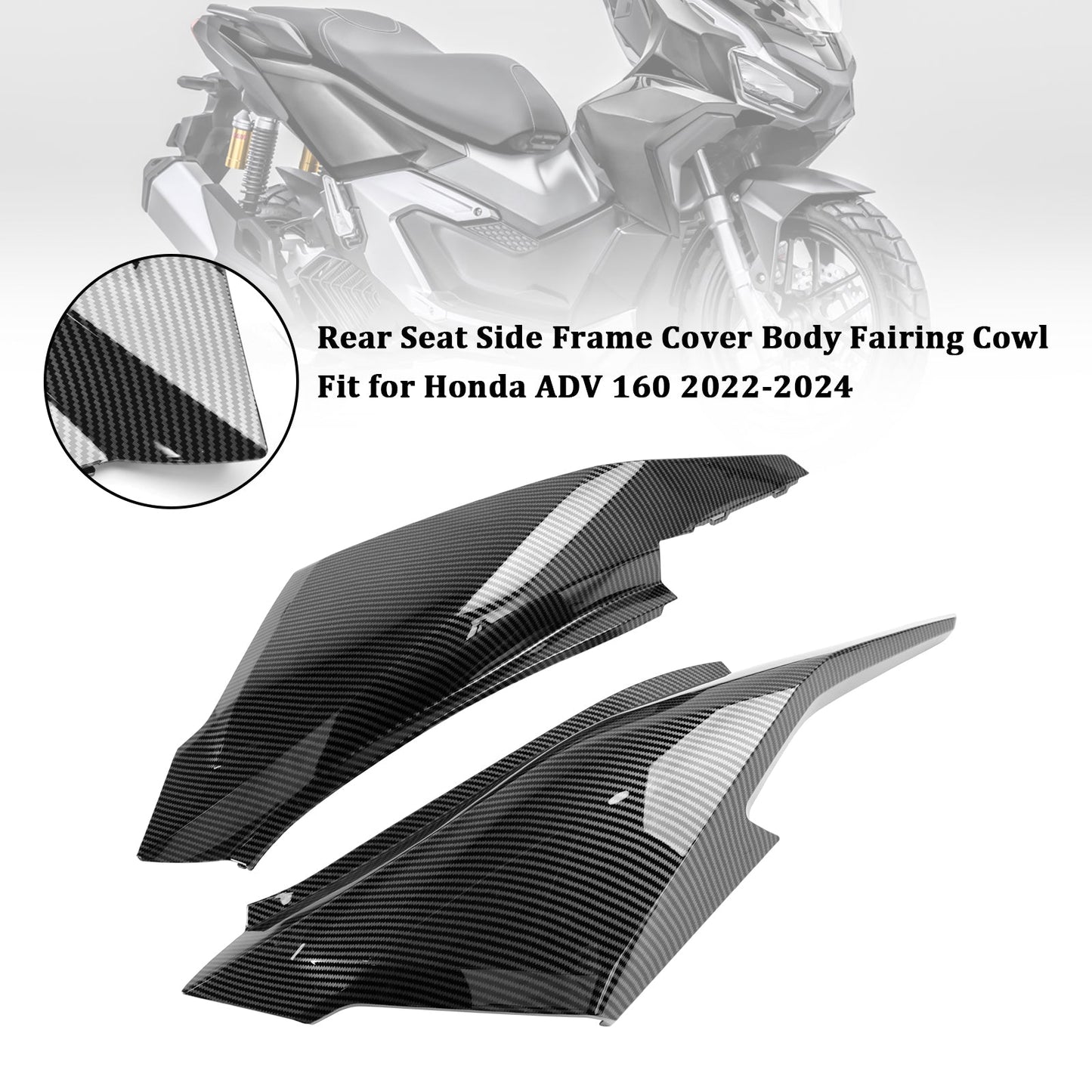 2023-2024 Honda ADV 160 Copertura del telaio laterale del sedile posteriore Carenatura del corpo