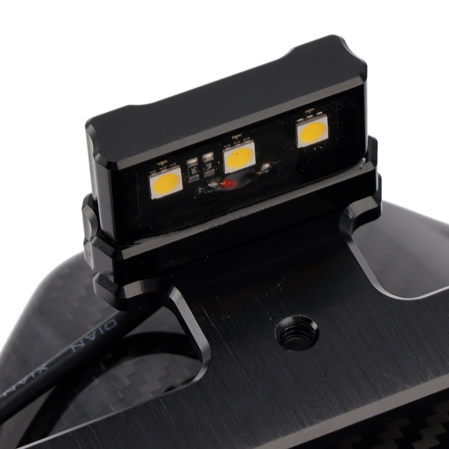 Supporto parafango posteriore in vera fibra di carbonio a LED per Honda CBR650R 2024-2025