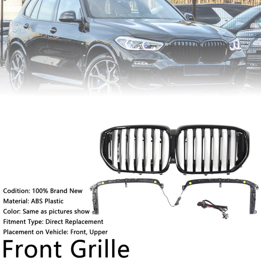 Griglia anteriore a rene nera lucida BMW X5 G05 M-Performance 2019-2022 51137454887
