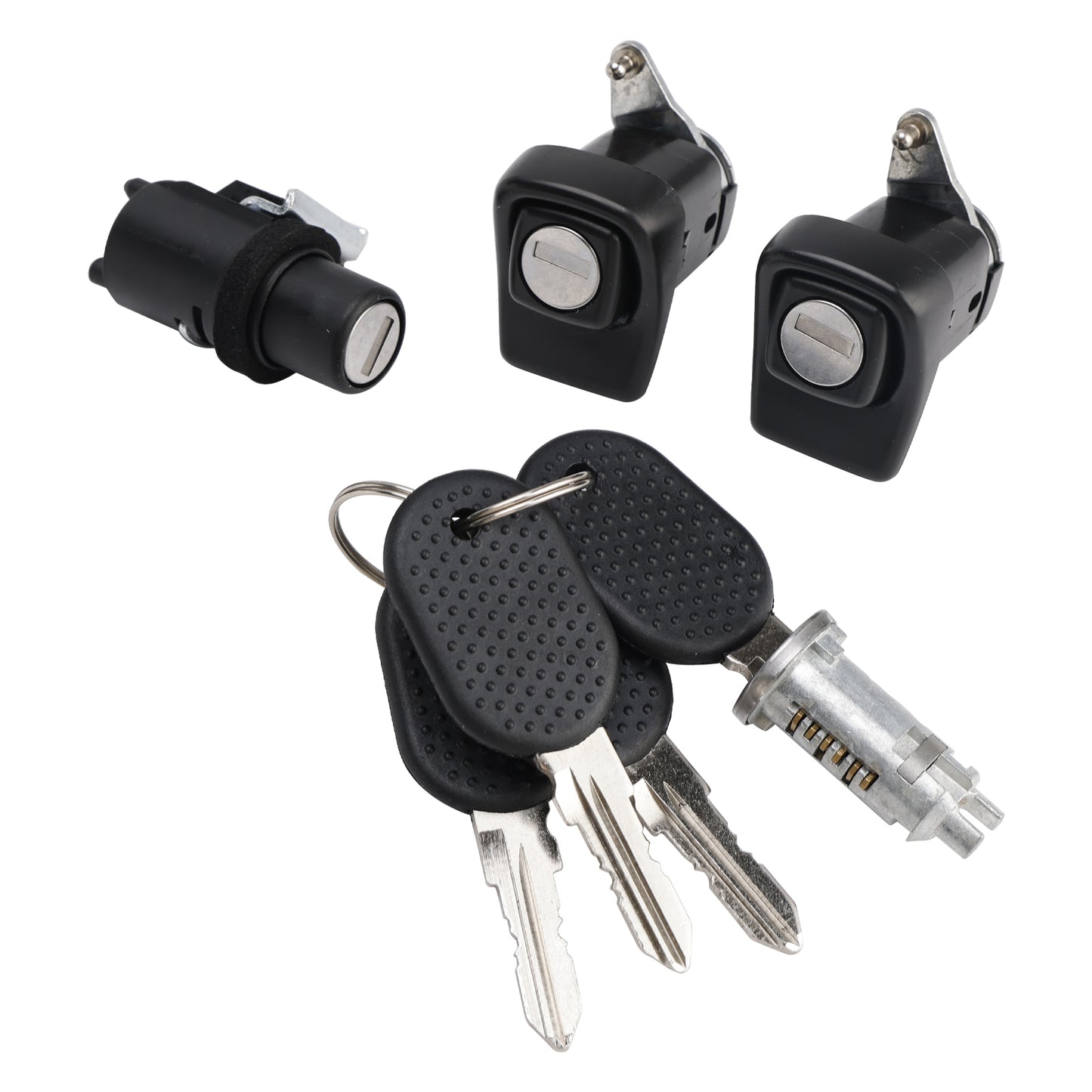 Per Fiat Panda 141 1998-2003 Kit Serrature Porte Dx Sx + Cofano + Cilindretto + 4 Chiavi 7654911