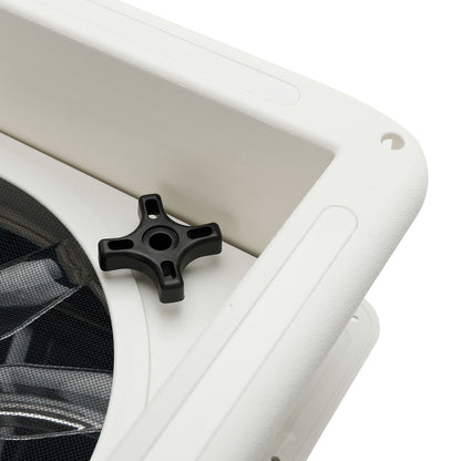 Ventilatore da tetto per camper da 14 pollici, motore a 3 velocità, lucernario da 12 V con luce a LED