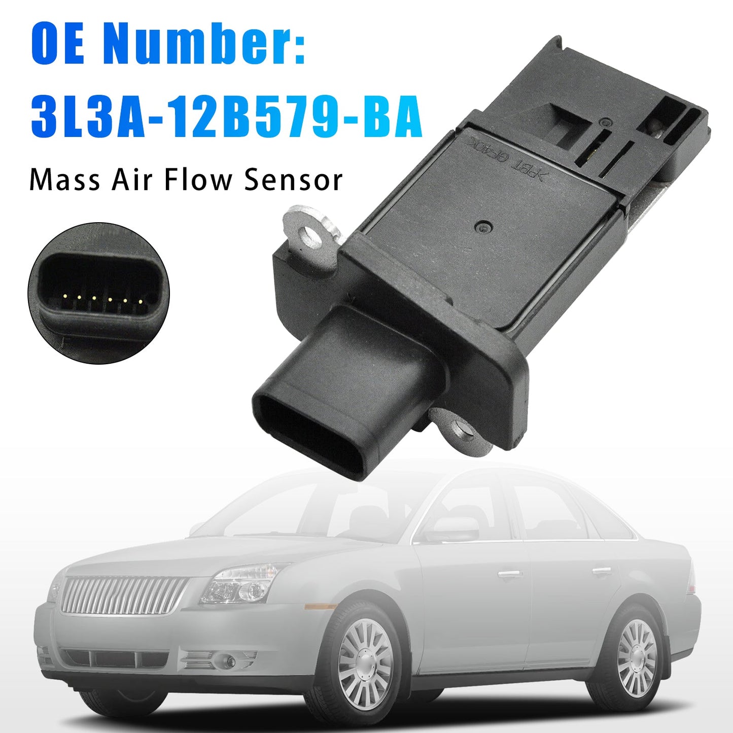 Sensore di flusso d'aria di massa 3L3A-12B579-BA per Ford F-150 Focus Mazda B2300 2004-2008