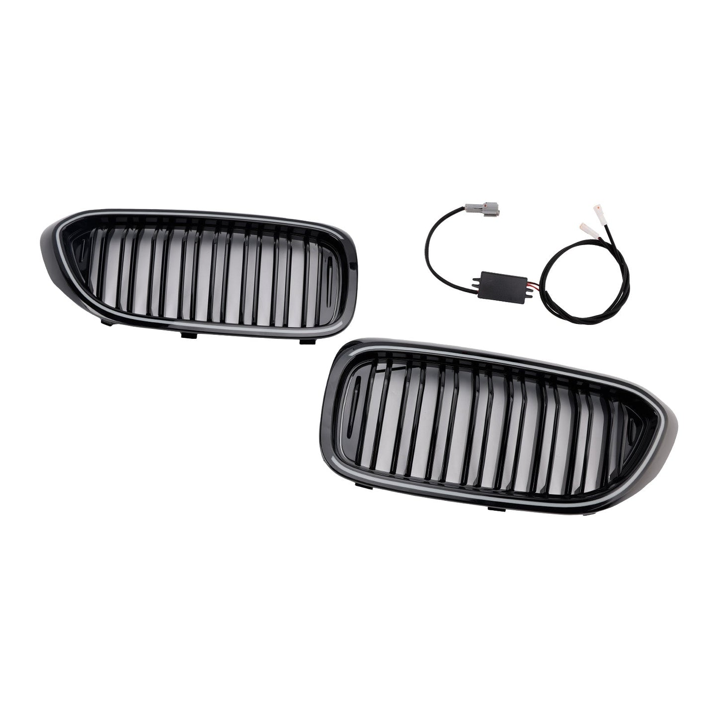 Griglia anteriore a doppio rene nera lucida per BMW Serie 5 G30 G31 2017-2020