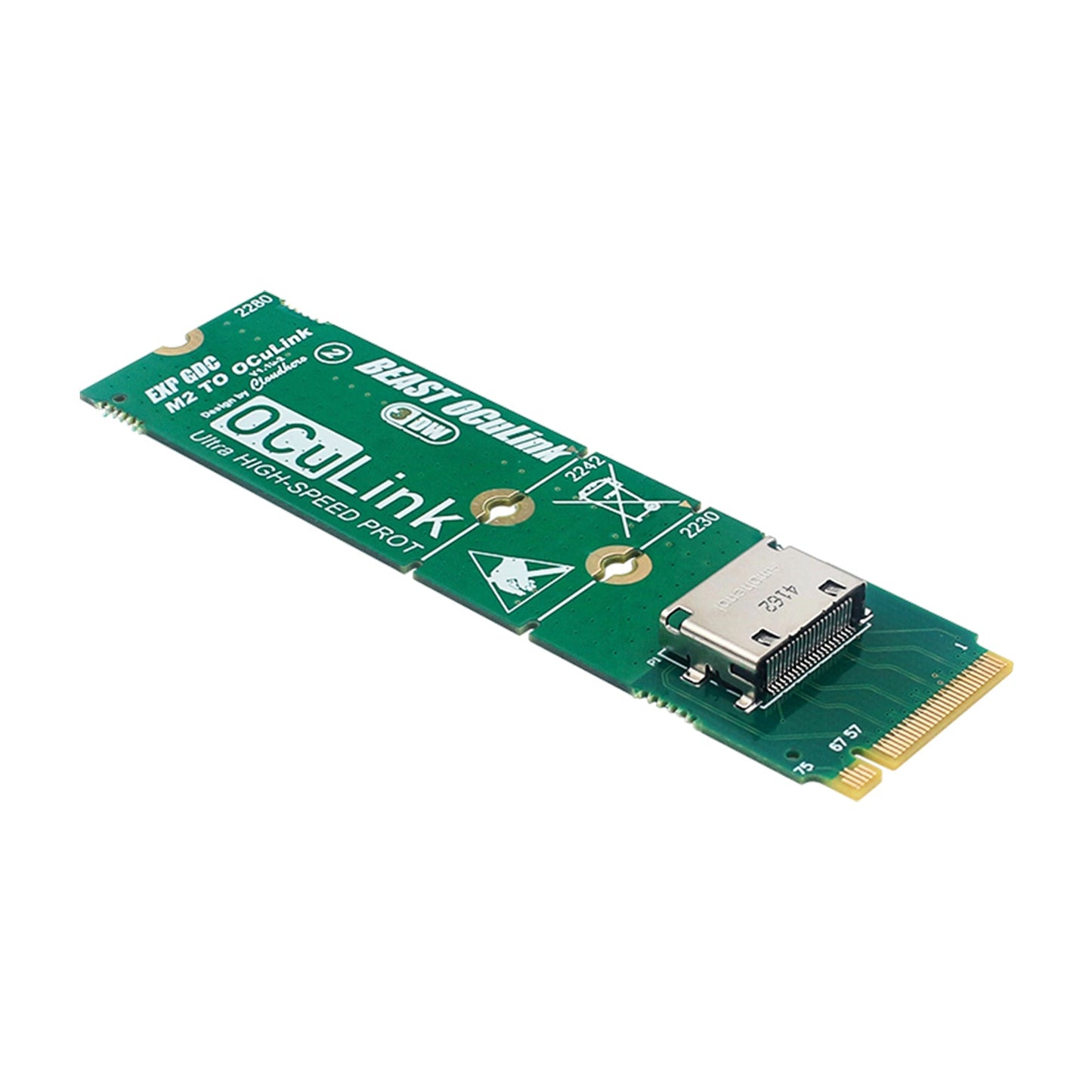 Scheda adattatore da M.2 a OCuLink Scheda di conversione dell'interfaccia da M.2 M KEY a OCULINK