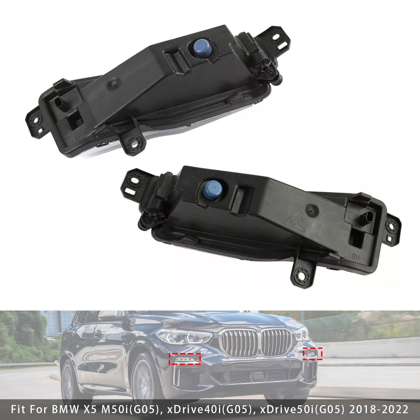 Coppia di fendinebbia a LED per paraurti anteriore BMW X5 G05 2018-2022 63177406365