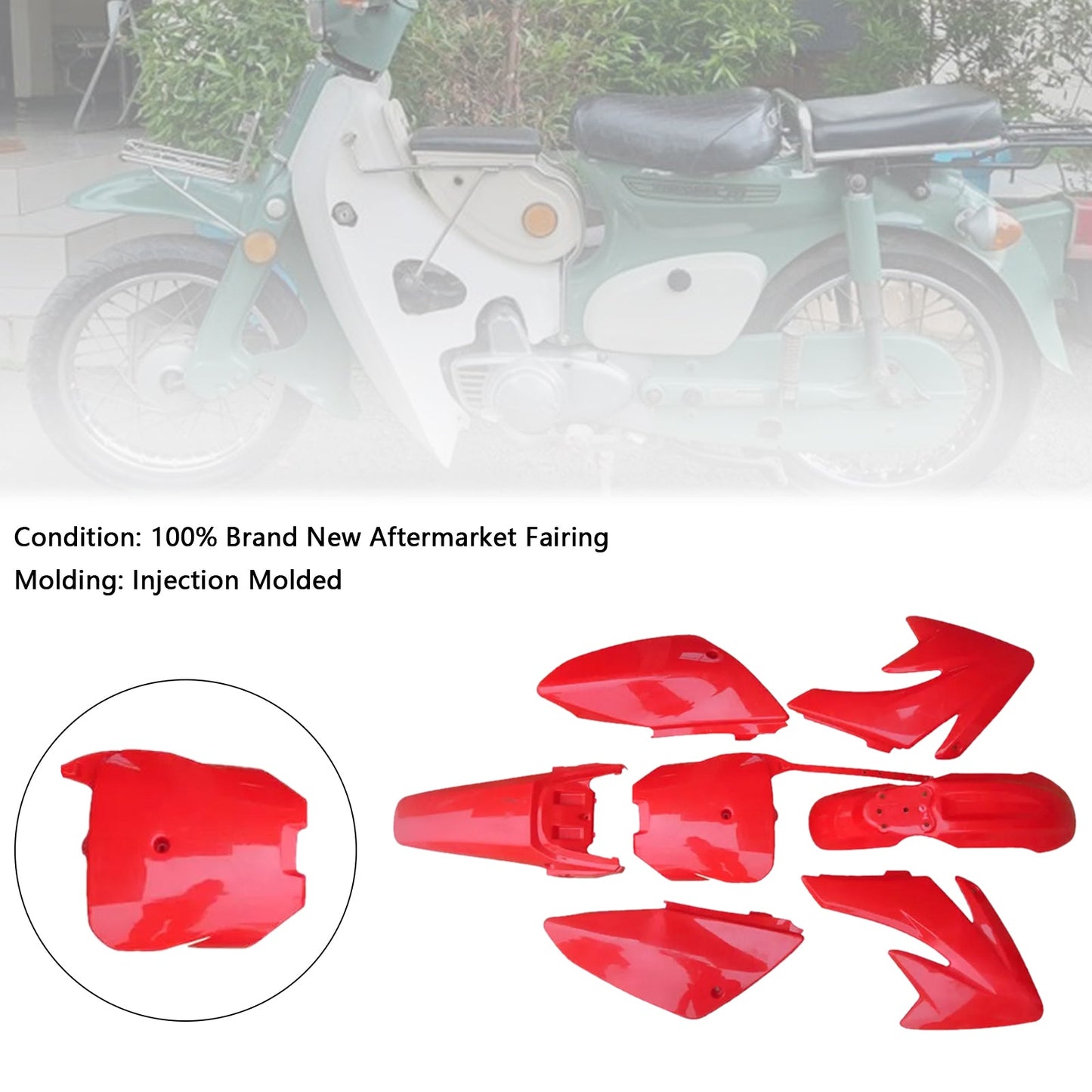 Kit di plastica per carrozzeria e parafango per HONDA CRF70 DIRT BIKE