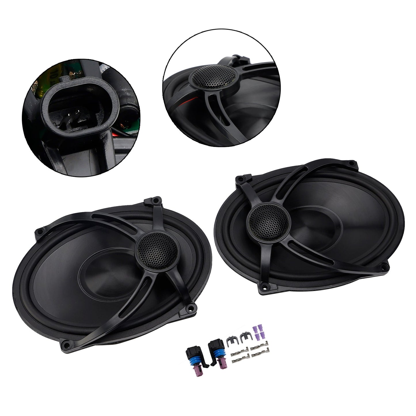 Kit altoparlanti per coperchio borsa laterale Touring Road Glide Flhr 2X 5""X7"" 1994-2024