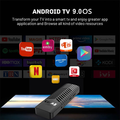 TVR3-S TV Stick Android14.0 Ram 1 GB ROM 8 GB Dongle Set-Top Box Lettore 4K TV BOX