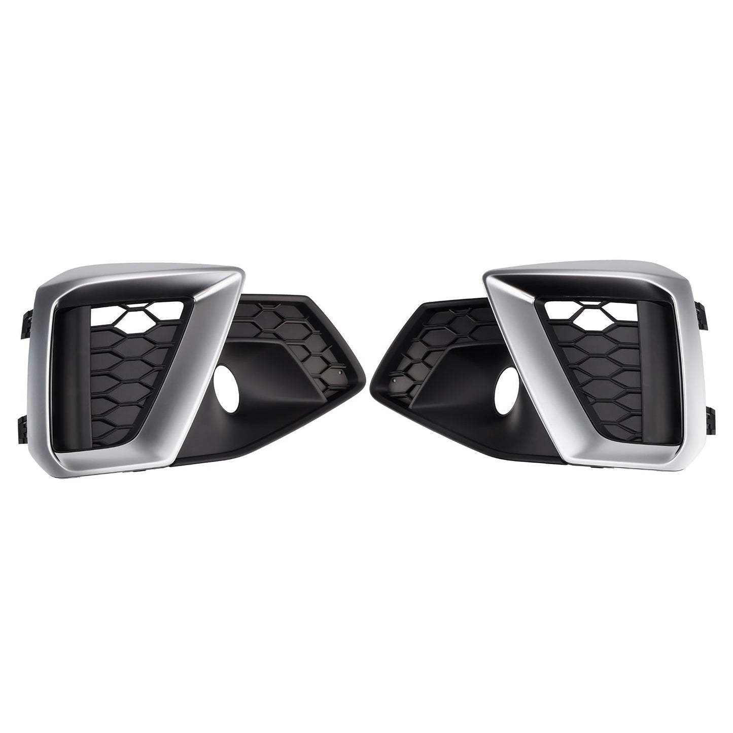 Griglia inferiore fendinebbia per paraurti anteriore Audi A4 B9.5 S-Line argento 2020-2024