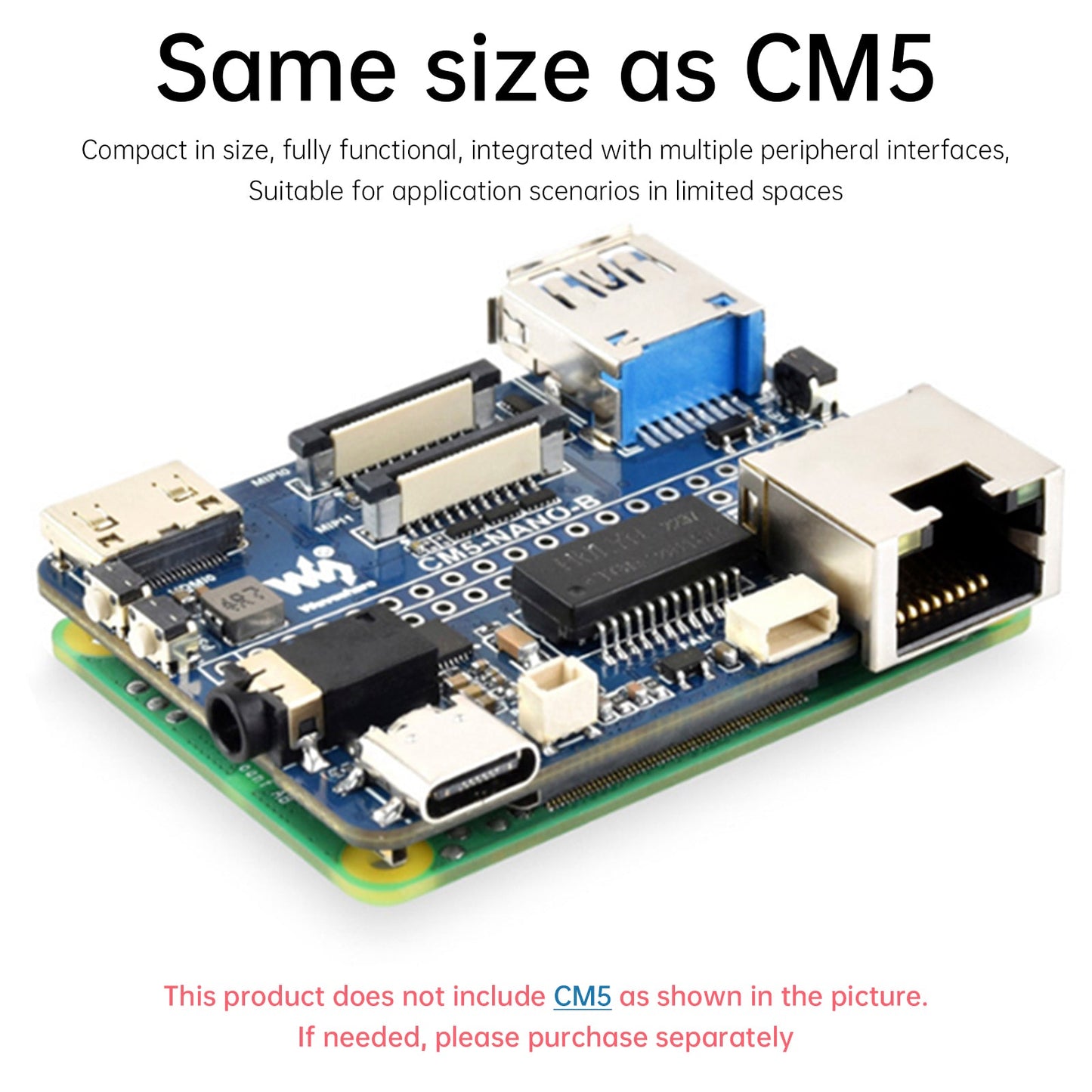 Raspberry CM5 Compute Module IO Baseboard 5 Scheda di espansione NANO Tipo A Tipo B