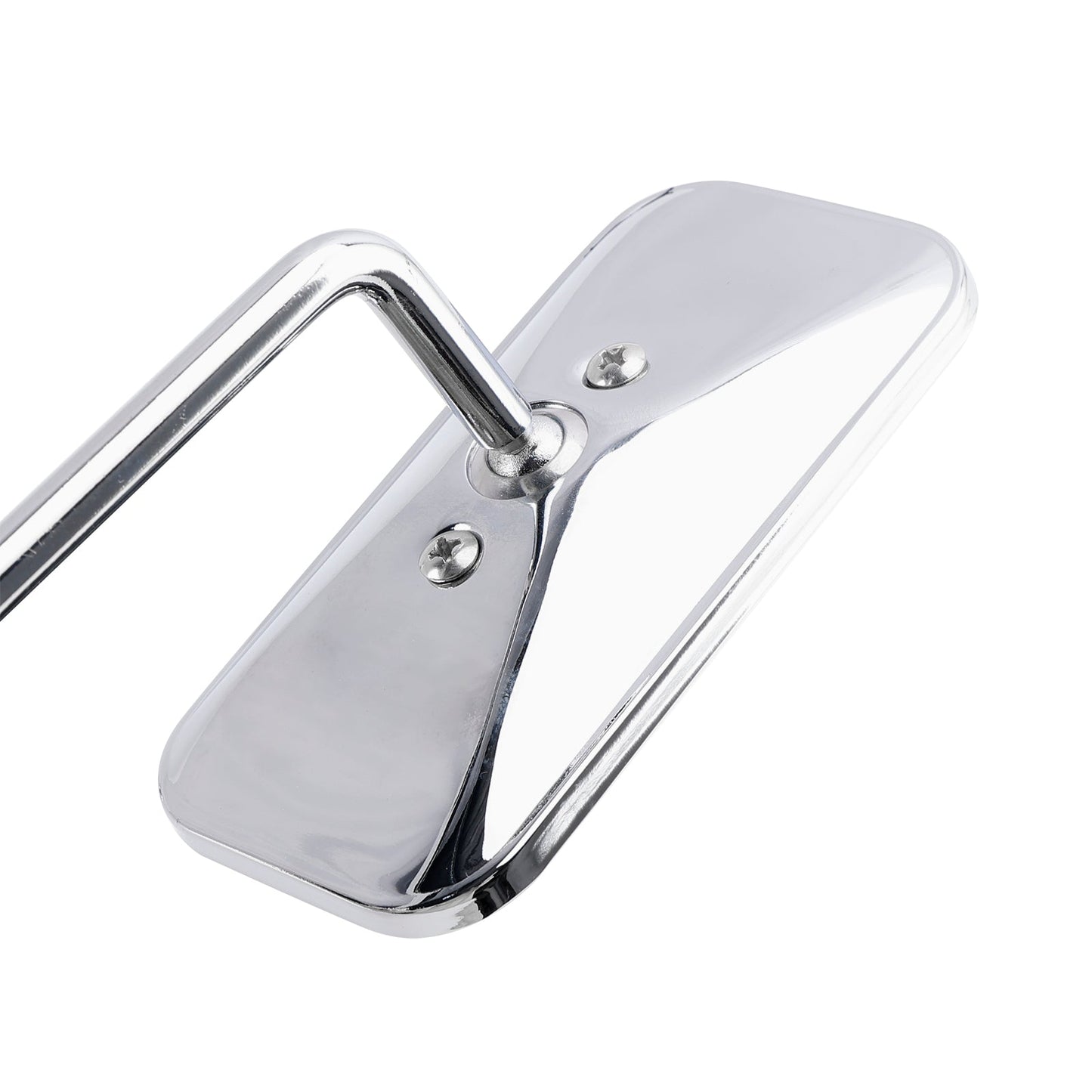 Specchietti cromati rettangolari retrò con morsetto per Yamaha XS650 SR400 SR500 W650