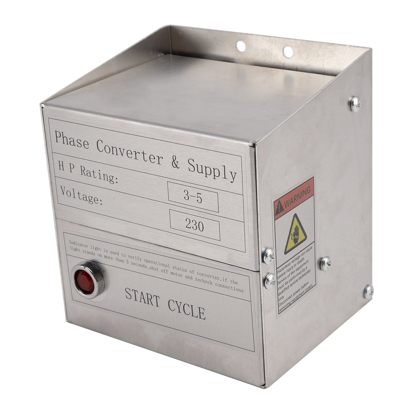 Convertitore di fase statico SCM03 HD 3-5 Hp per fresatrice, trapano, tornio e sega