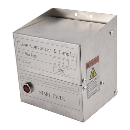 Convertitore di fase statico SCM03 HD 3-5 Hp per fresatrice, trapano, tornio e sega