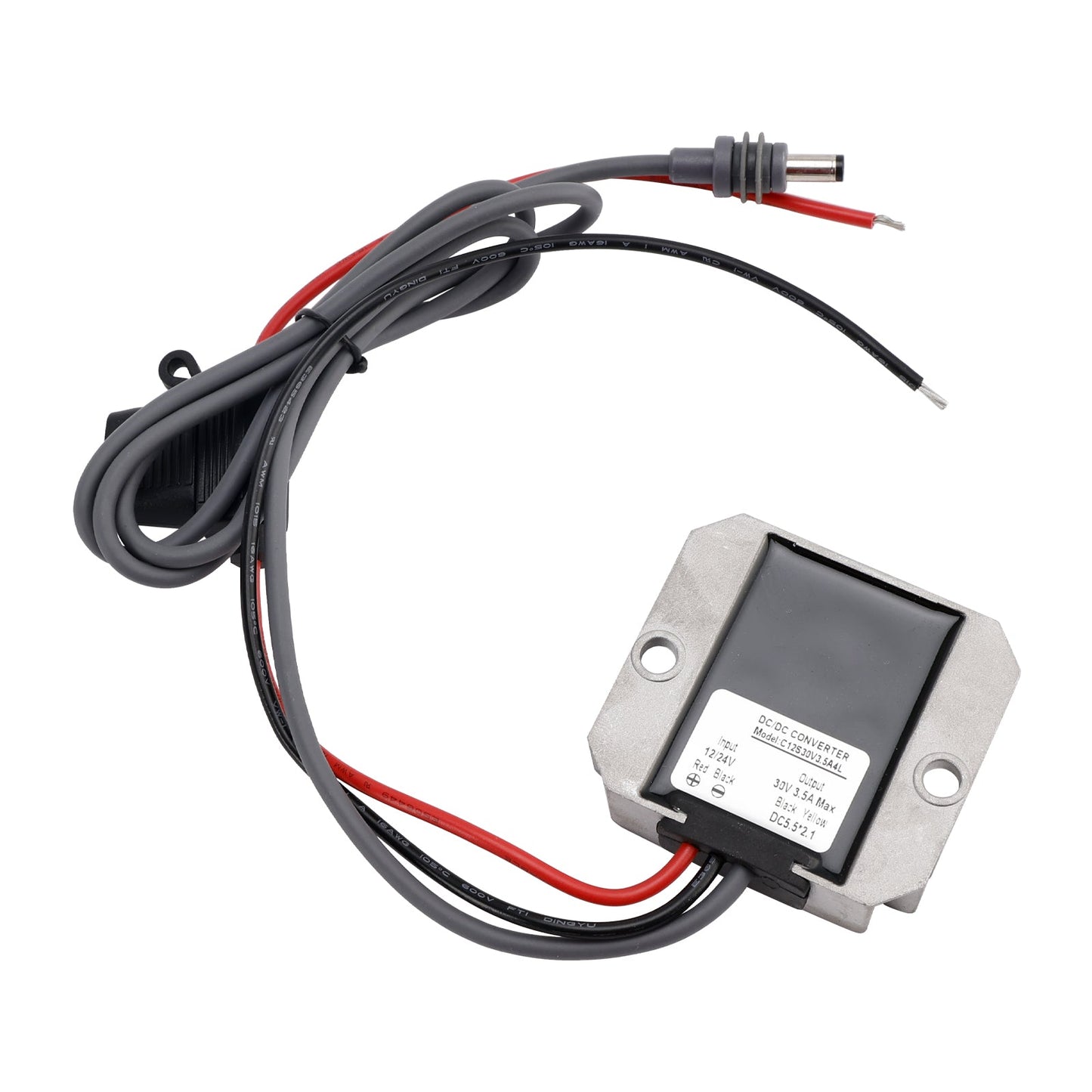 Mini alimentatore da 12V/24V a 30V 3,5A 105W con conversione boost e fusibile