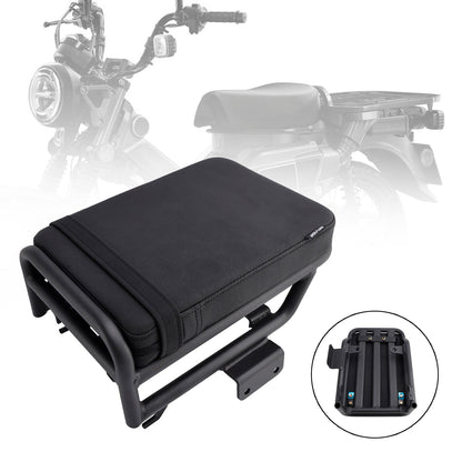 Cuscino passeggero posteriore per HONDA CT125 huntercub 125 2020-2023, piatto, in poliuretano, nero