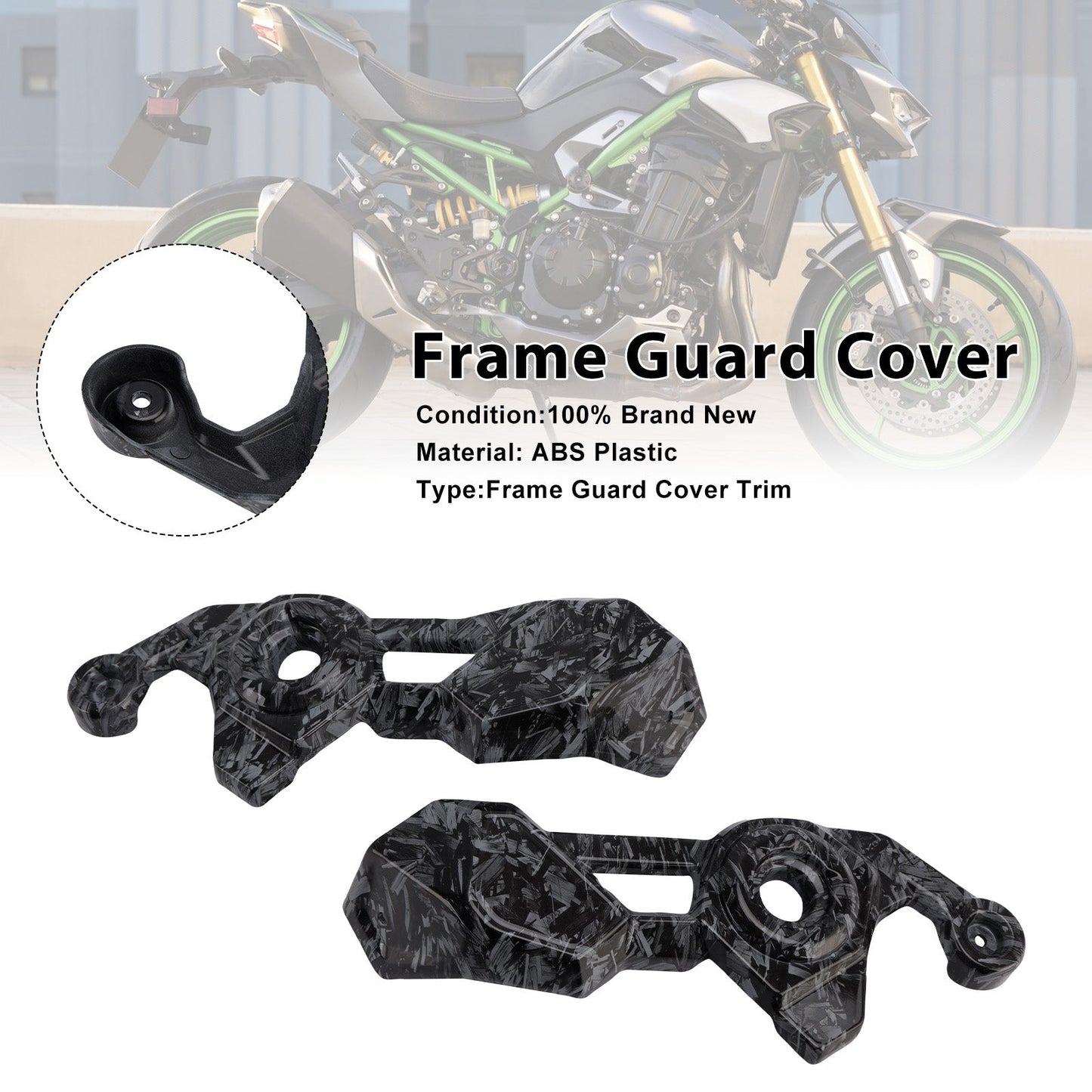 Carenatura di protezione del pannello di copertura laterale del telaio per Kawasaki Z900 2025-2026