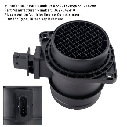 Sensore del flussometro di massa d'aria per Mini Cooper 2007-2010 1.6L 0280218205