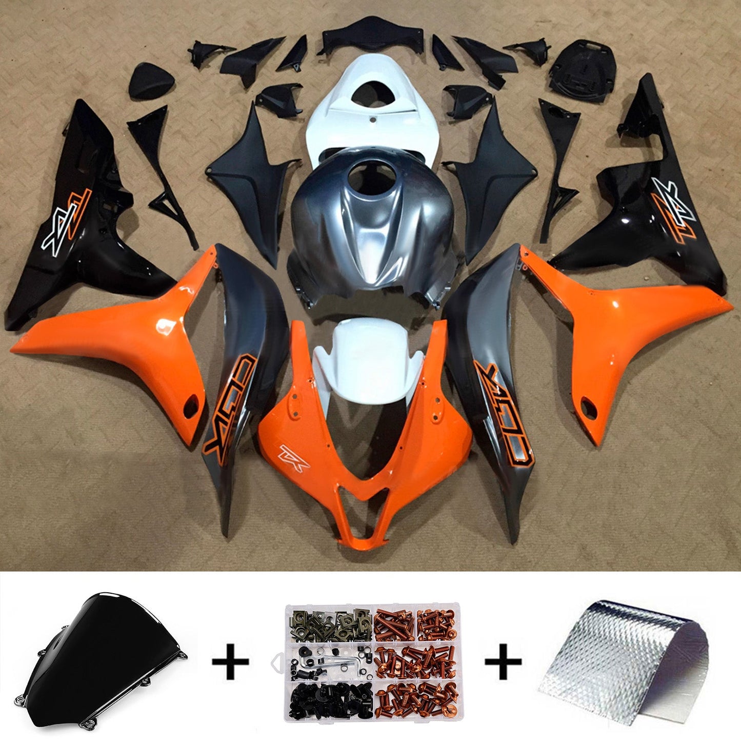 Kit di carene in plastica ABS stampate a iniezione per Honda CBR600RR 2007-2008 F5