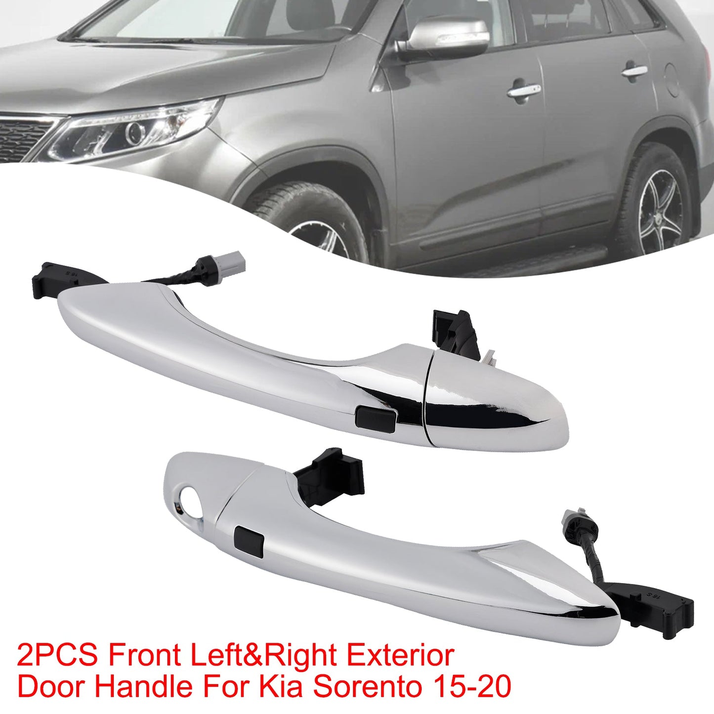 2 maniglie esterne per portiere anteriori sinistra e destra per Kia Sorento 2015-2020