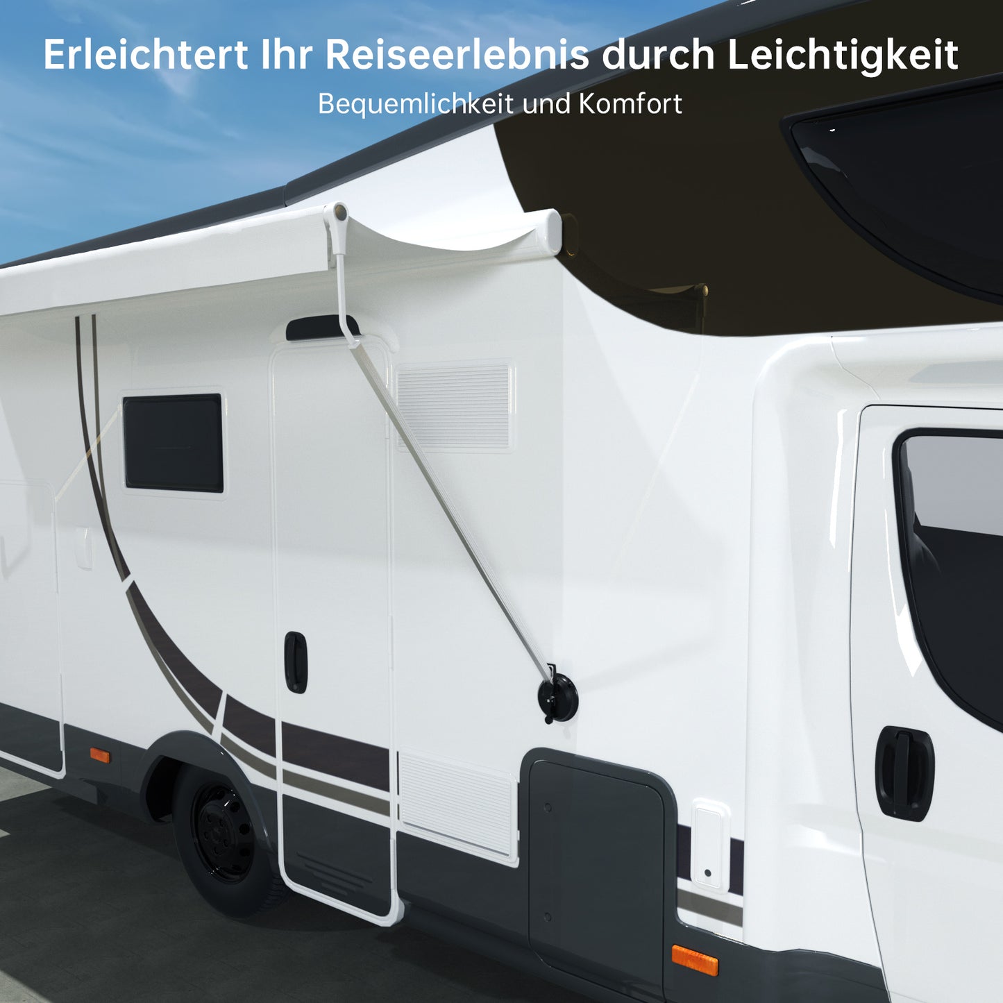 2 supporti per tende sole per camper roulotte Thule Fiamma e Dometic RV Sucker