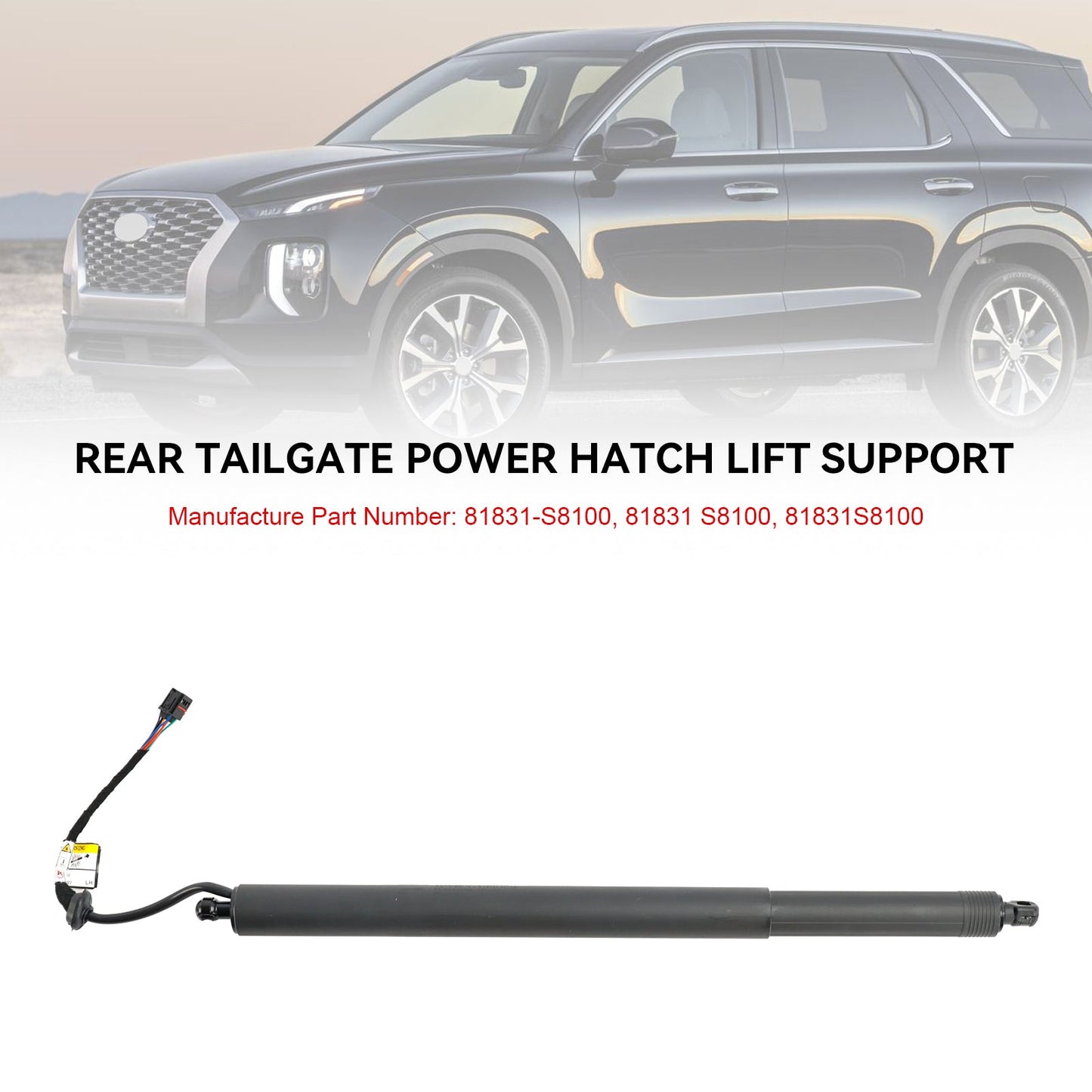 Gruppo unità di guida sinistra Hyundai Palisade 2020-2022, portellone posteriore elettrico 81831-S8100