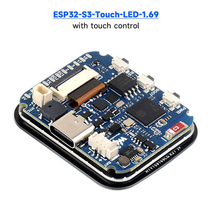 Scheda di sviluppo touch screen ESP32-S3 da 1,69 pollici, processore 240 MHz, WIFI, Bluetooth