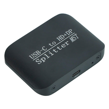 Splitter per laptop MST da tipo C a HDMI+DP 1x2, display a due schermi, un ingresso e due uscite