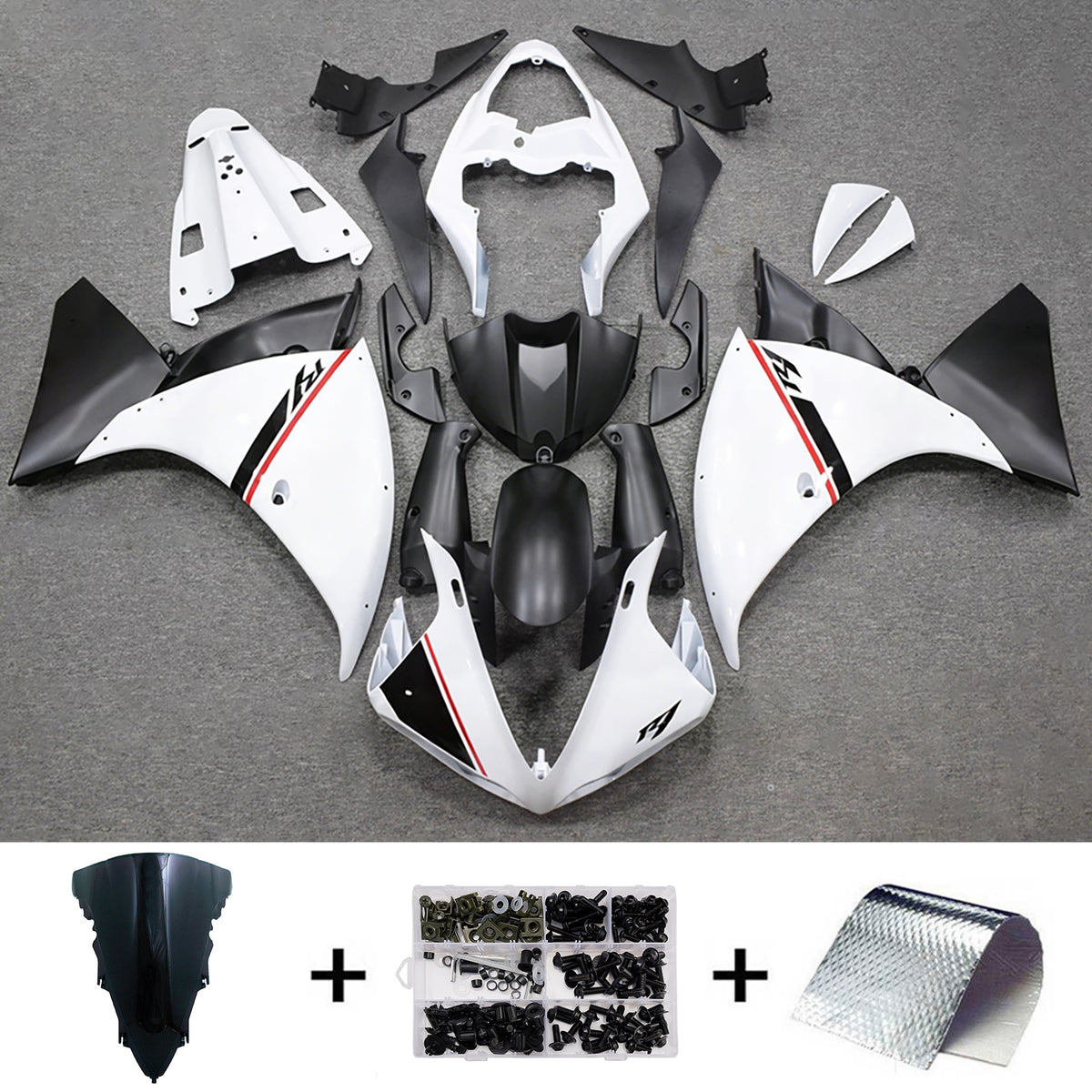 Kit carenatura in plastica ABS a iniezione adatto per Yamaha YZF-R1 2012-2014
