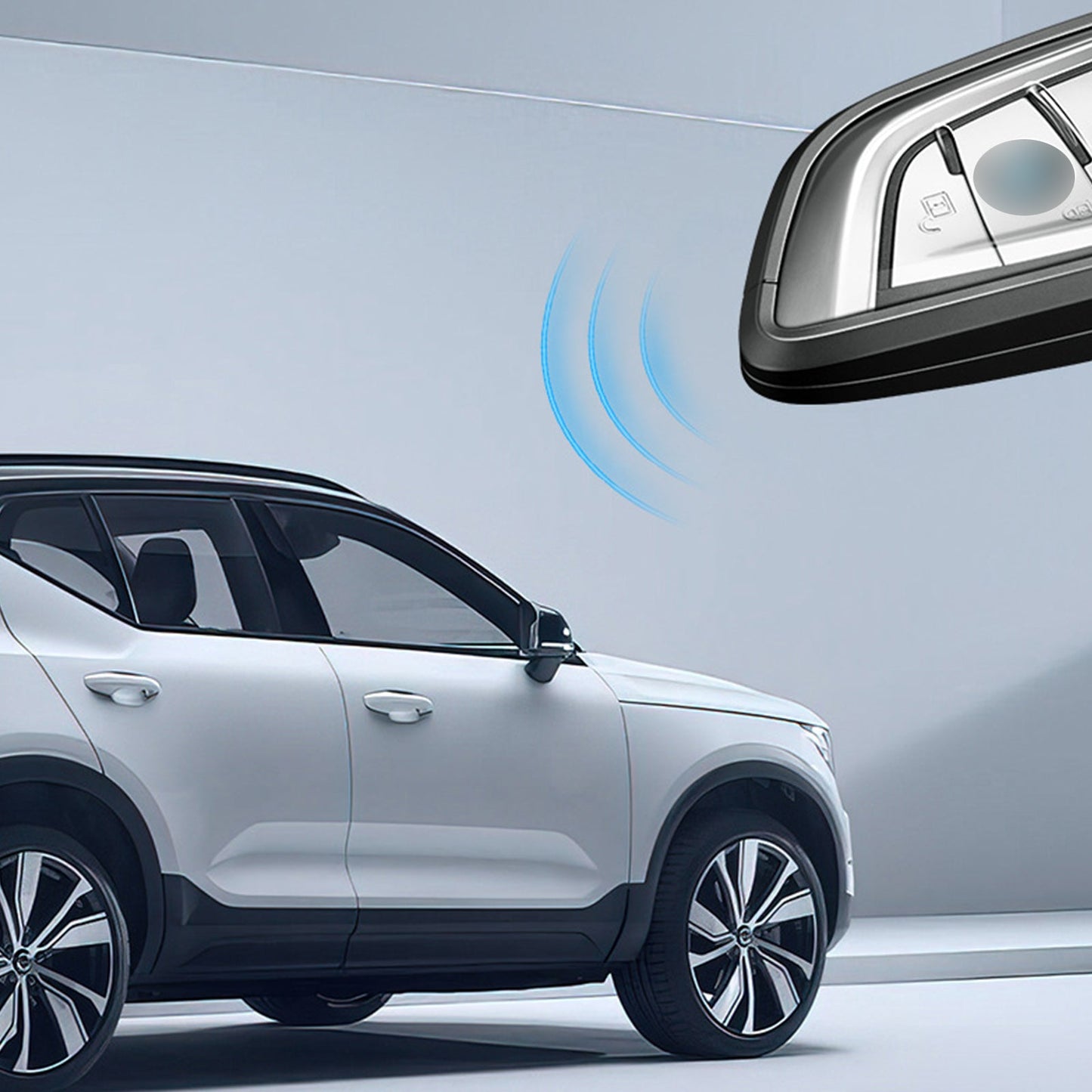 Custodia per chiave auto in TPU argentato in lega di alluminio con fibbia per BMW X3 X1 X5