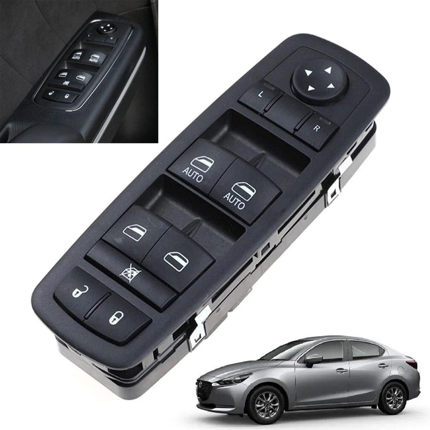 Interruttore alzacristalli elettrico lato sinistro 68262253AA per Dodge Charger Sedan 2015-2019