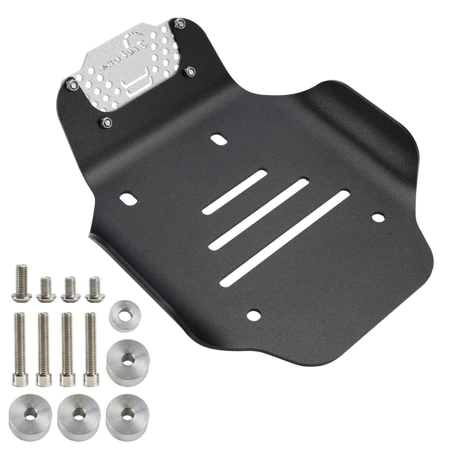 2021-2024 Moto Guzzi V7 Milano / Carbon / Piastra paramotore in alluminio grezzo